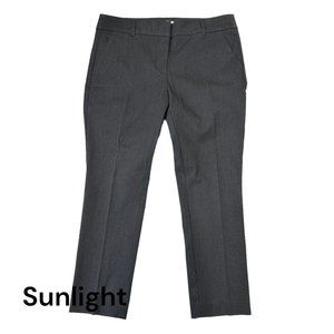 Loft Outlet Pants Womens 12P Petite  Modern Skinny Ankle Twill Mid Rise Charcoal